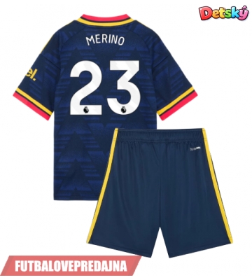 Lacne Dětský Futbalové dres Arsenal Mikel Merino #23 2026-27 Krátky Rukáv - Preč (+ trenírky)